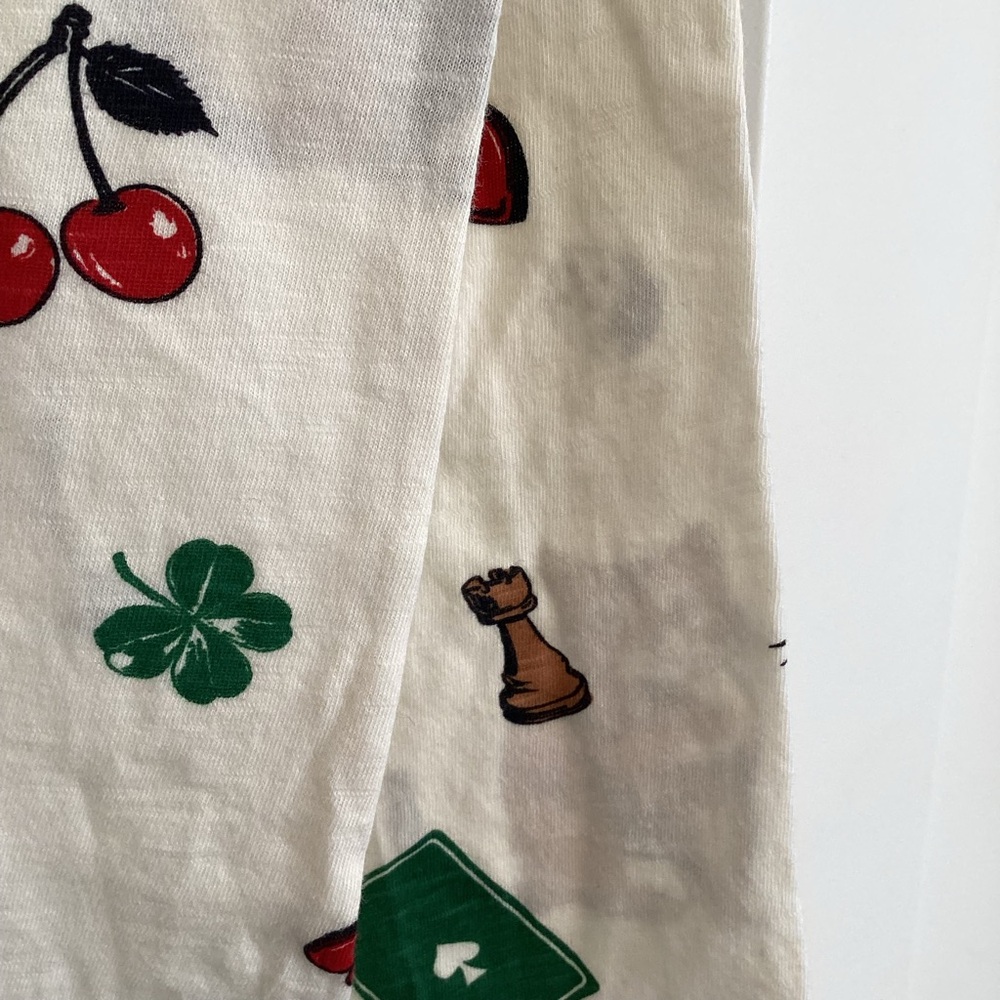 ♠️Anthropologie Caitlyn Long Sleeve Boxy Tee Maeve New Medium Cat Bird Ace Bunny - Picture 12 of 16